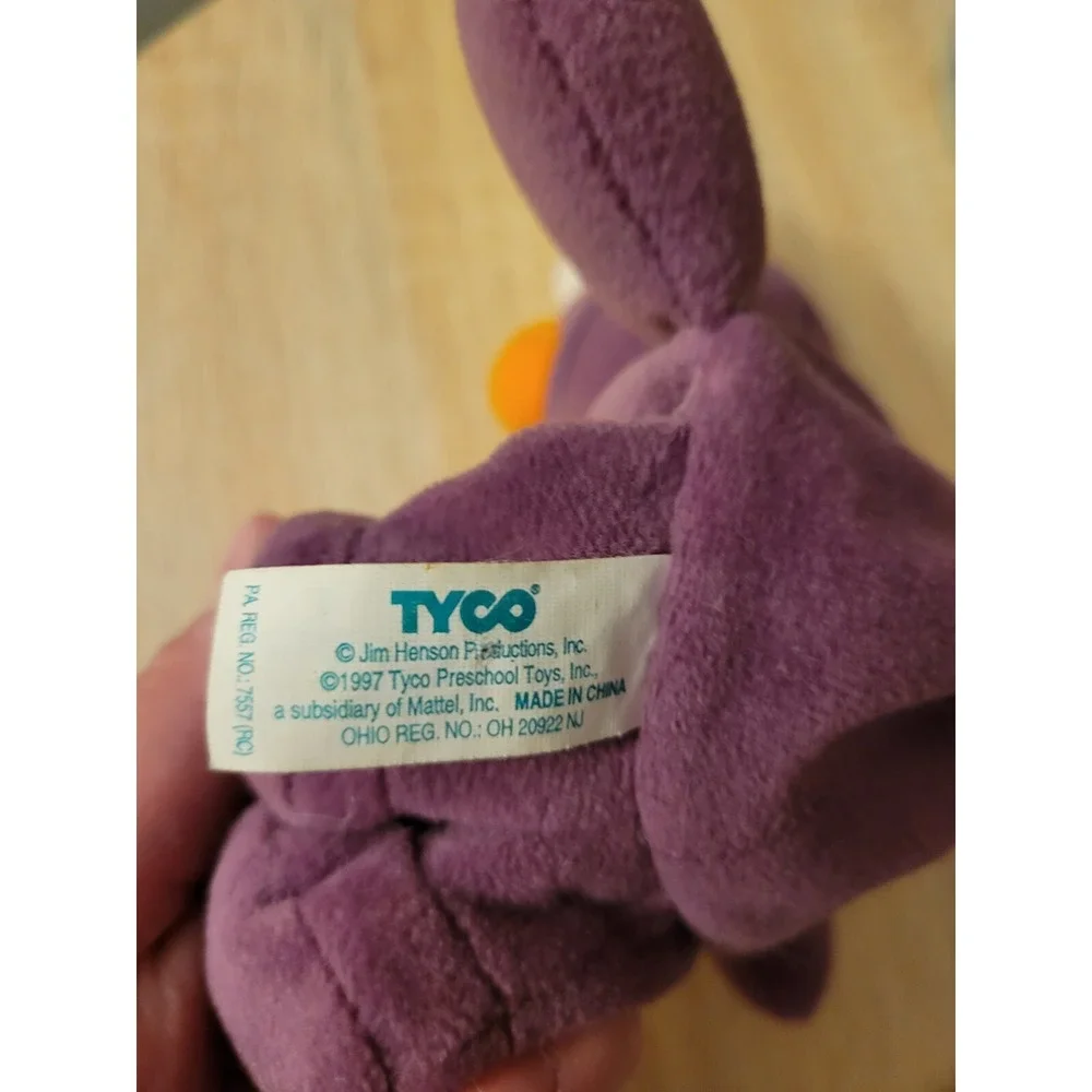 Sesame Street Honker Plush Purple Soft Stuffed Beanbag Toy Beanie 8in - B‎